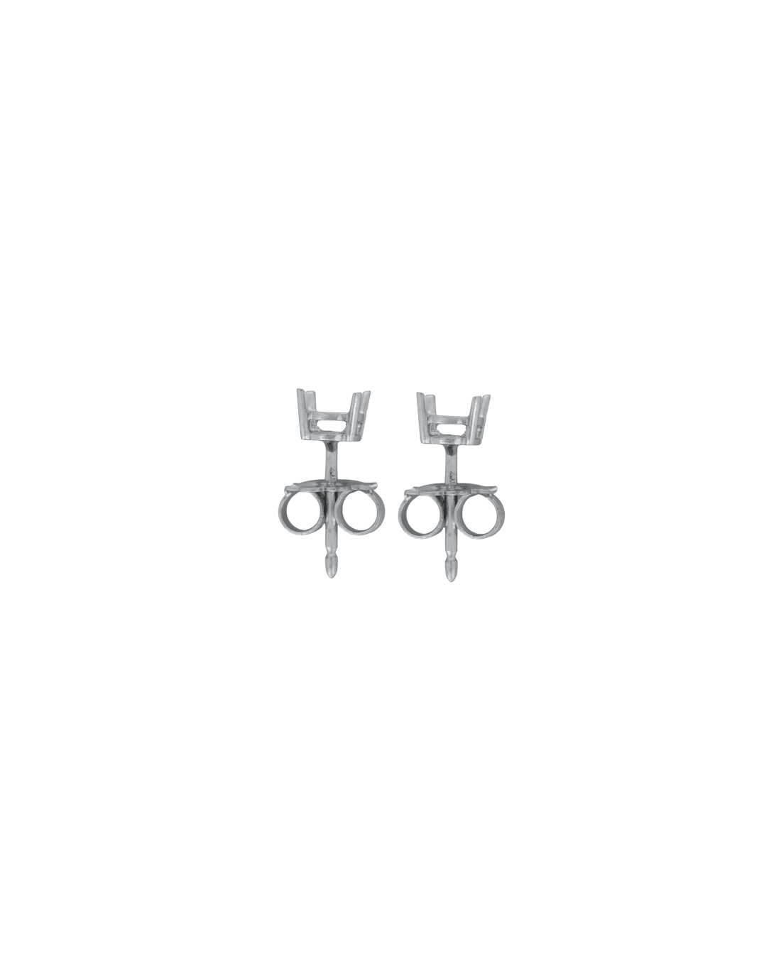18CT W/G TRAD EAR MOUNT 50pt